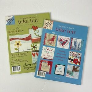 (2) Stampers Sampler Magazines Autumn 2007 & Summer 2008 cards scrapbook crafts